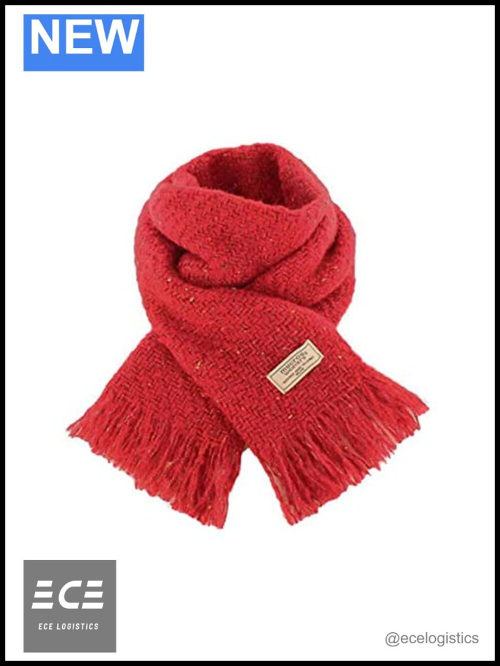 Alpaca Wool Irish Kells Scarf Soft Fringe Wrap Made in Ireland